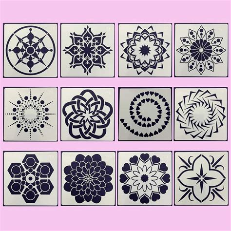 Blugul Mandala Stencils Mandala Dotting Tools Painting Templates For