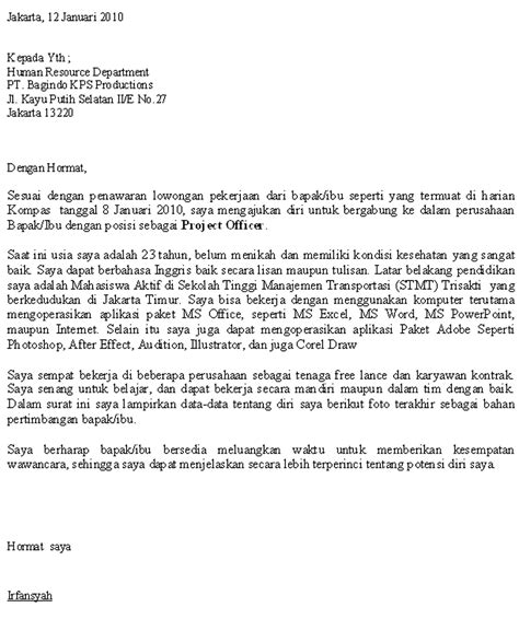 Contoh Surat Lamaran Kerja Bagian Tata Usaha Di Sekolah Contoh Surat