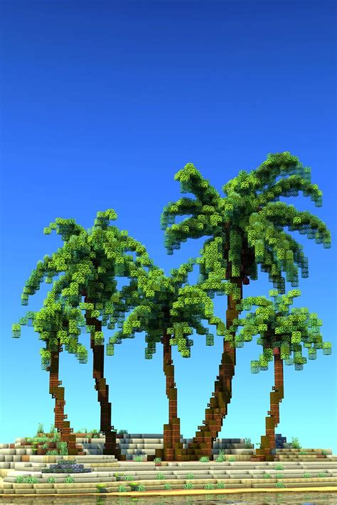 Minecraft Palm Trees - 5 Survival Friendly Sizes