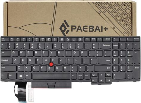 PAEBAI Replacement Laptop Keyboard For Lenovo ThinkPad E580 E585 L580