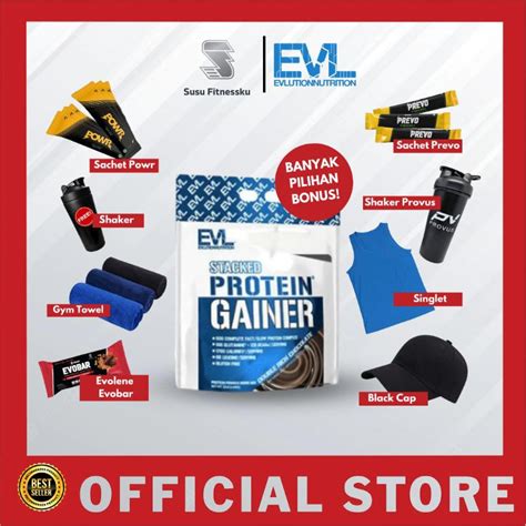 Jual Evl Gainer 12 Lb Evl Stacked Gainer Protein For Serious Mass Gain Gainer Penambah Berat