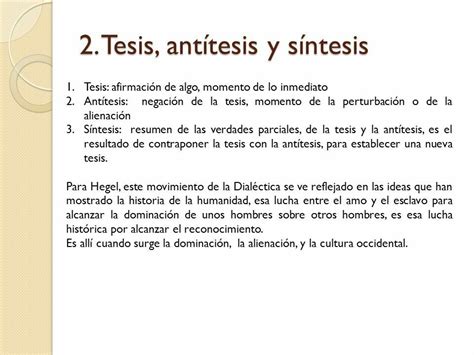 Tesis Antítesis Y Síntesis Hegel Antitesis Filosofía Negación