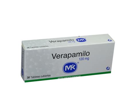 Comprar Verapamilo 120 Mg Con 30 Tabletas En Farmalisto Colombia