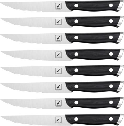 Amazon Imarku Steak Knives Steak Knives Set Of 8 Serrated Steak