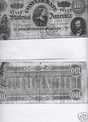 1864 Confederate 100 Dollar Bill | #40331033