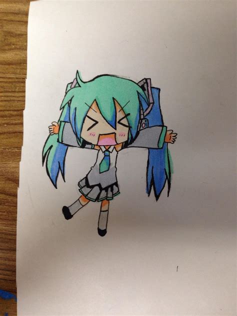 How To Draw Chibi Miku Step By Step Drawing Guide By Hannah77 Dr