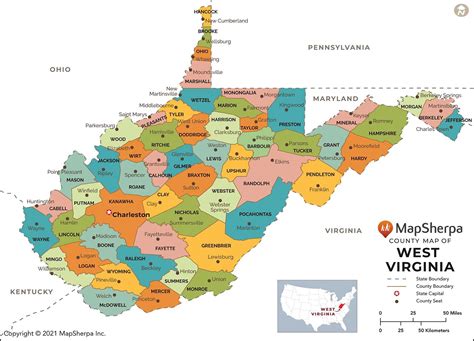 Wv Maps With Counties - Liva Sherry