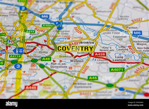 Road Map Of Coventry