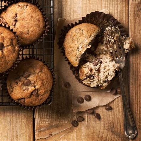 Eggless Banana Choc Chip Muffins Green Goddess