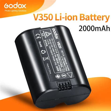 Godox VB20 V350 Speedlite Flash 7 2v 2000mAh Li Ion Battery For Godox