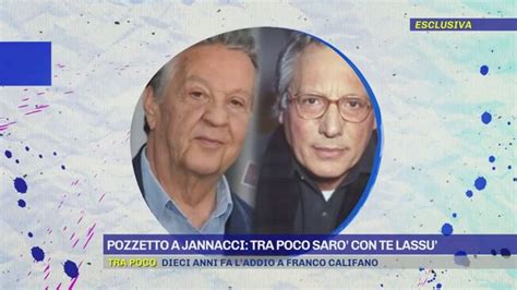 Pozzetto a Jannacci Tra poco sarò con te lassù