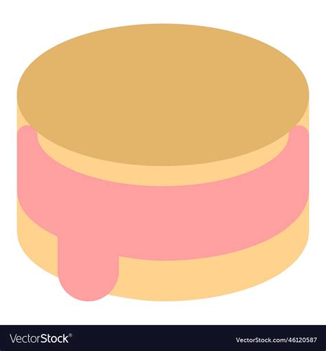 Delicious frozen ice cream sandwich Royalty Free Vector