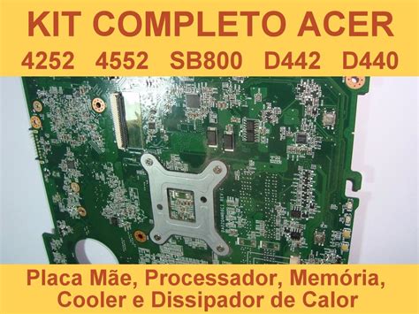 Kit Placa Mãe Acer Aspire 4252 4552 4552g As4252 Da0zqamb6c0 R 339