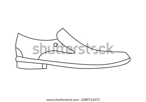 Shoe Sketch Hand Drawn Shoe Outline Stock Vector (Royalty Free ...