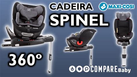 Cadeira SPINEL 360 Maxi Cosi 0 36kg ISOFIX Rotação 360 Funções