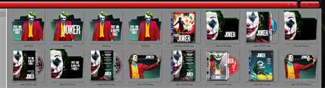 Joker 2019 Folder Icon Pack Png By 0hgod On Deviantart