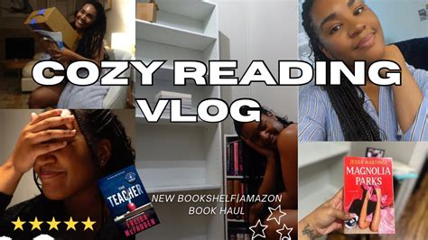 New Bookshelf Cozy Reading Vlog Amazon Book Haul Read With Me