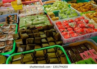 Jajanan Pasar Traditional Snack Food Stall Stock Photo 1351794203