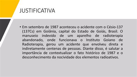 Projeto Eletiva Radioatividade E O C Sio Em Goi S Ef Pptx