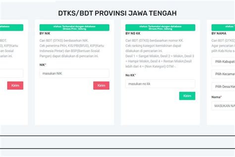 Cek Data Dtks Jateng Online Lewat Caribdt Dinsos Jatengprov Go Id Pakai