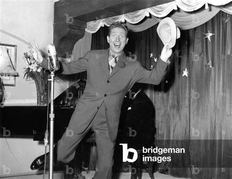 Image Of French Actor Singer And Songwriter Charles Trenet Dancing In