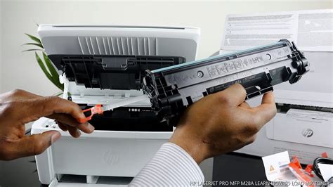 Hp Laserjet Pro Mfp M28a Learn How To Load Ink Toner Youtube