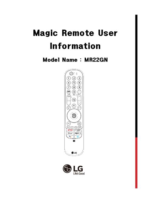 Lg Magic Remote Manual 2022