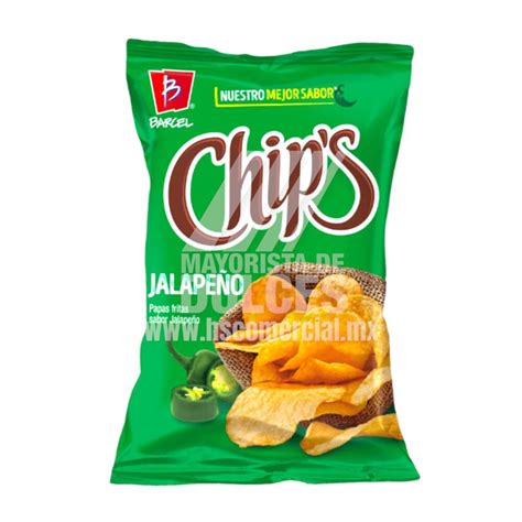 Barcel Papas Mini Chips Jalape O Bolsa Con Piezas Caja Con Bolsas