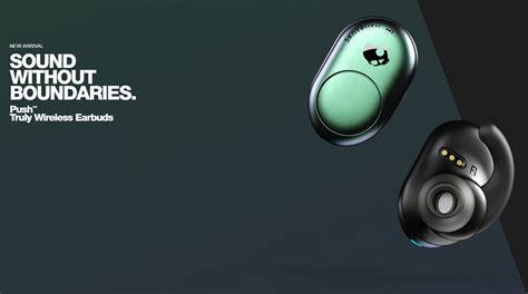 Skullcandy Push Truly Wireless Earbuds with Charging Case Extra 6 Hours ...