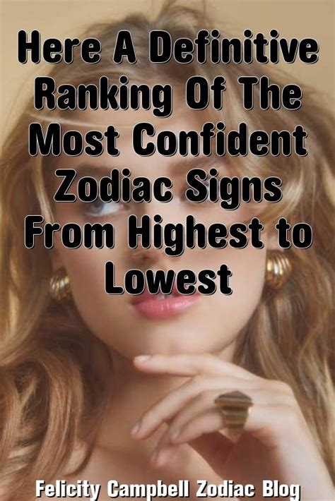 Most Confident Zodiac Signs