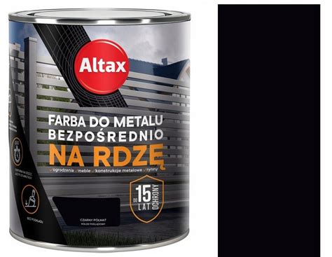 ALTAX FARBA DO METALU NA RDZĘ 0 75L CZARNY MAT 5900172975401 Cena