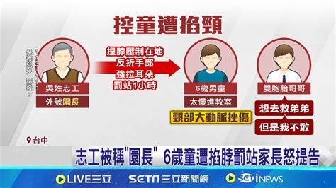 台中又爆虐童 暑訓營志工疑對6歲童掐脖壓制 暑訓營志工涉虐童 家防中心 若屬實最高處60萬│記者 詹品宏 徐湘芸 程奕翔 │【台灣要聞】20240823│三立inews Youtube