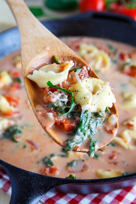 Creamy Parmesan Tomato And Spinach Tortellini Soup Recipe Bryont Blog