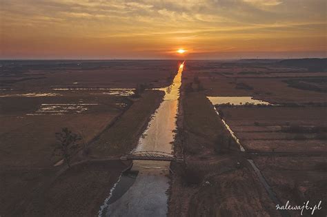 Most Na Kanale Bydgoskim Sfotografowany Z Drona O Wschodzie I Zachodzie