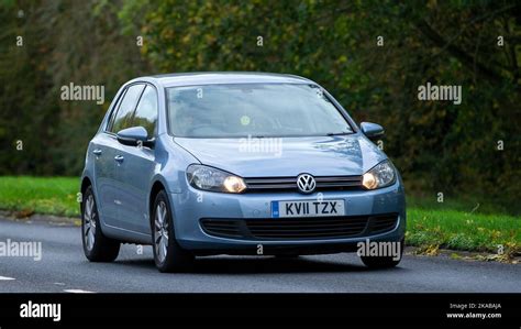 Cc Blue Volkswagen Golf Car Stock Photo Alamy