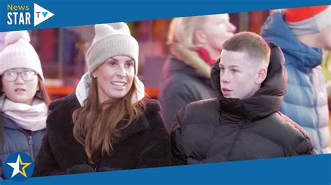 Coleen Rooney S Oldest Son Kai 13 Is All Grown Up As They Visit