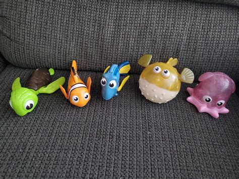 Disney Pixar Finding Nemo Mcdonald S Happy Meal Squirting Bath Toy Lot With Nemo Dory Gill