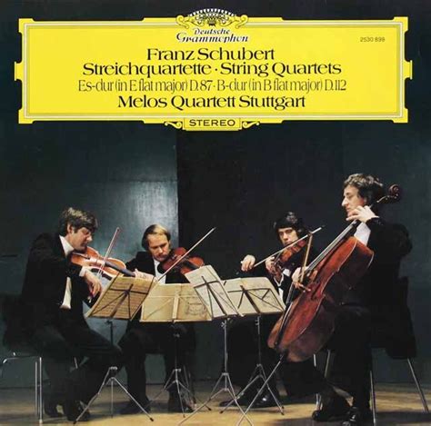 Lp レコード メロス四重奏団のシューベルト弦楽四重奏曲第8、10番 独dgg 3521