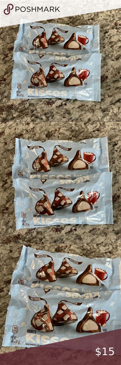 2 Bags Hersheys Kisses Hot Cocoa Milk Chocolate Candy 9 Oz Each