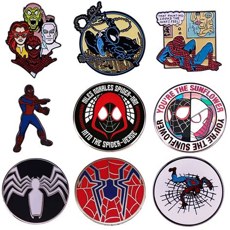 Alfileres Esmaltados De H Roes De Marvel Insignia De Broche De Metal De