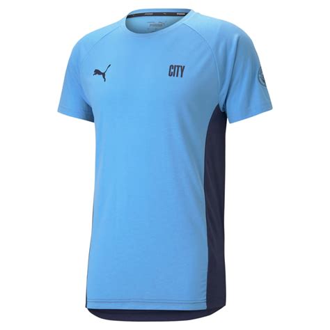 Camisa Puma Manchester City Treino Masculina Azul Azul