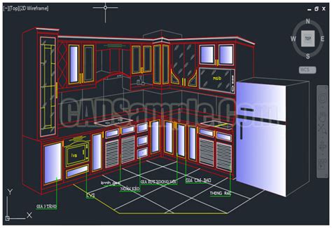 Kitchen Cupboard Furniture Cad Block Dwg