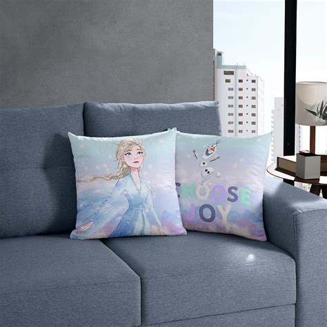 Capa De Almofada Frozen 45cm X 45cm Elsa Snow Disney Bella Janela