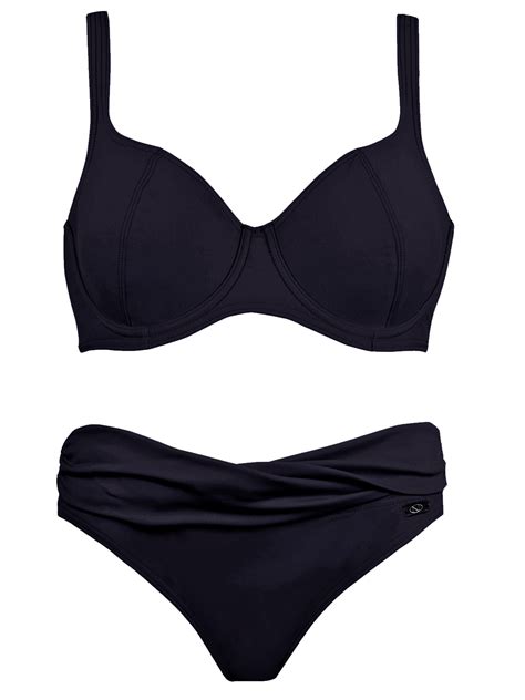 Naturana Naturana Beachwear BLACK Underwired Twist Bikini Set