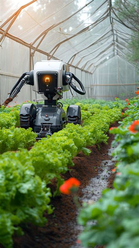 Futuristic Farming Agricultural Robotics Streamline Tasks Enhancing