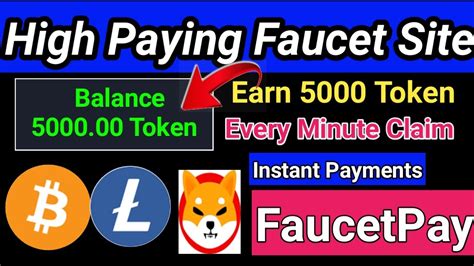 High Paying Faucet Site Claim Every Minute Claim Token Live