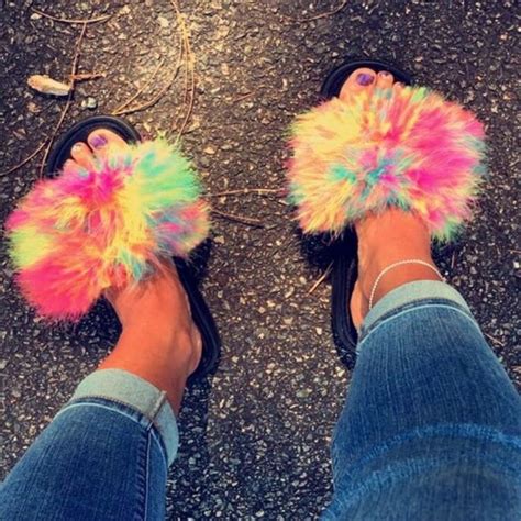 F Mynamesmoniqueee💓😌 Fluffy Shoes Fur Shoes Cute Shoes