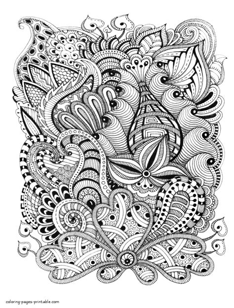 Difficult Abstract Coloring Pages Coloring Pages Printable