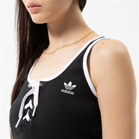 Adidas ПОТНИК Laced ПОТНИКТОП Hk5060 Дамски Цвят черен Модни Тениски