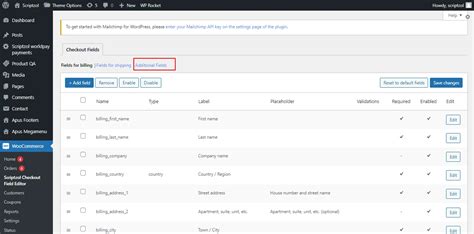 WooCommerce Checkout Field Editor Pro User Guide Scriptzol